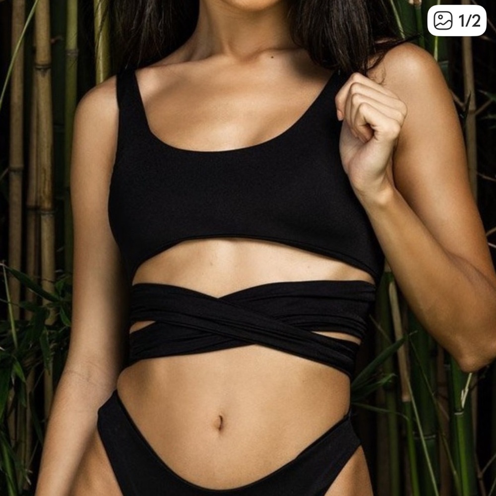 BuffBunny Low Tide Tie Front Bikini Set